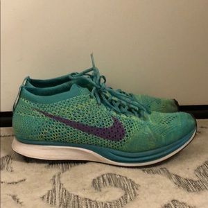 Nike Flyknit Racer Sport Turquoise Hyper Grape